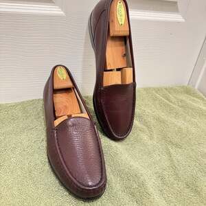 Women’s SAS Simplify Slip on Pebbled Maroon Leather Loafers 11M